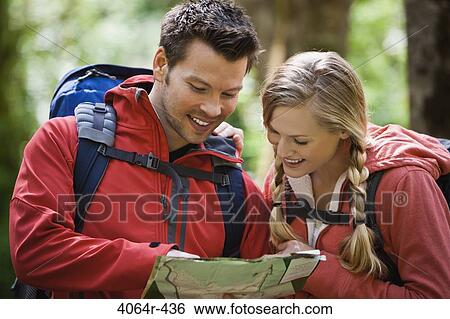 Portland, Oregon, USA, Couple hiking, stopping to look at map View Large Photo Image Stock Photograph - Portland, Oregon, USA, Couple hiking, stopping to look at map. Fotosearch