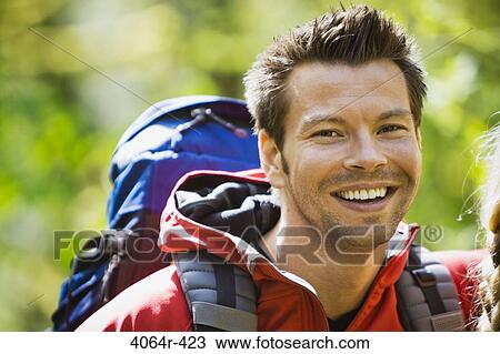 Portland, Oregon, USA, Man hiking, portrait View Large Photo Image Stock Image - Portland, Oregon, USA, Man hiking, portrait. Fotosearch