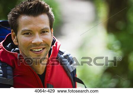 Portland, Oregon, USA, Man hiking, portrait View Large Photo Image Stock Photo - Portland, Oregon, USA, Man hiking, portrait. Fotosearch