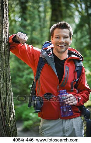 Portland, Oregon, USA, Man hiking, portrait View Large Photo Image Stock Photograph - Portland, Oregon, USA, Man hiking, portrait. Fotosearch
