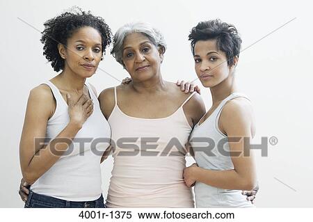 Portrait of a senior woman with her daughters View Large Photo Image Stock Photography - Portrait of a senior woman with her daughters. Fotosearch
