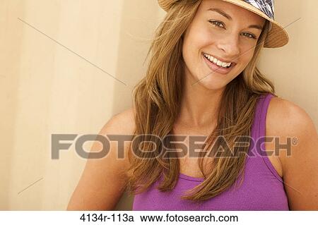 Portrait of a woman smiling View Large Photo Image Stock Image - Portrait of a woman smiling. Fotosearch