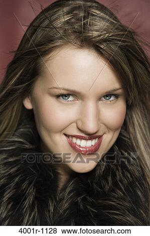 Portrait of young woman View Large Photo Image Stock Photo - Portrait of young woman. Fotosearch