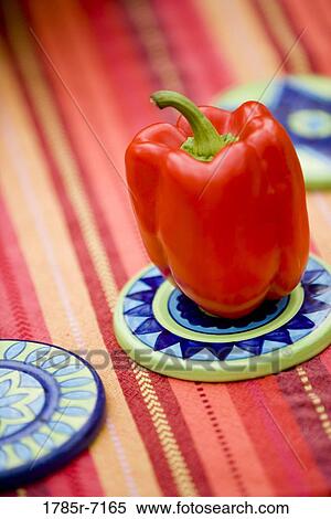 Red bell pepper View Large Photo Image Stock Photography - Red bell pepper. Fotosearch