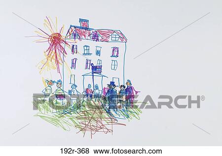 School Children With Sun Art For Children View Large Photo Image Stock Photo - School Children With Sun Art For Children. Fotosearch