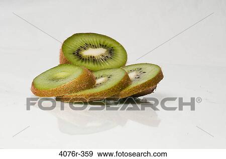 Stock Photo - Slices of kiwi fruit. Fotosearch