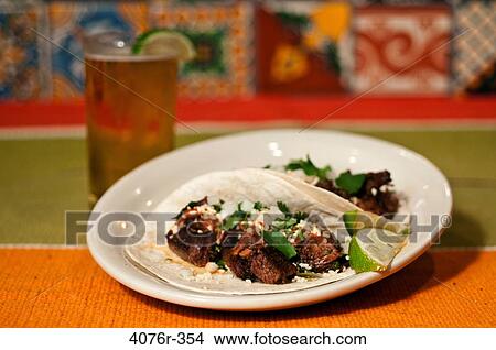 Taco steak on table View Large Photo Image Picture - Taco steak on table. Fotosearch