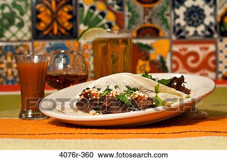 Taco steak on table View Large Photo Image Stock Image - Taco steak on table. Fotosearch