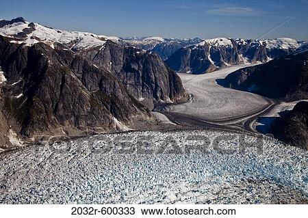 Drawing - USA, Alaska, Le Conte Glacier. Fotosearch