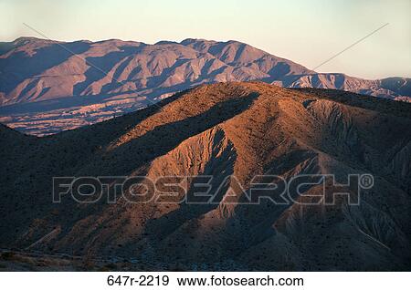 Stock Photo - USA, California, Anza Borrego Desert State Park, Carrizo Badlands, Scenic mountain landscape. Fotosearch