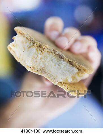 USA, New York State, New York City, Hester Street Market, Melt Bakery, Brown butter bourbon shortbread cookie and peach ice cream sandwich View Large Photo Image Stock Image - USA, New York State, New York City, Hester Street Market, Melt Bakery, Brown butter bourbon shortbread cookie and peach ice cream sandwich. Fotosearch