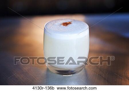 USA, New York State, New York City, Brooklyn, Bar Paya, Pisco sour drink on steel bar View Large Photo Image Stock Image - USA, New York State, New York City, Brooklyn, Bar Paya, Pisco sour drink on steel bar. Fotosearch