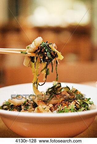USA, New York State, New York City, Brooklyn, Rice noodles with pork View Large Photo Image Stock Photo - USA, New York State, New York City, Brooklyn, Rice noodles with pork. Fotosearch
