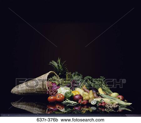 Stock Image - Various fruits and vegetables. Fotosearch
