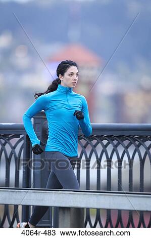 Woman jogging View Large Photo Image Stock Image - Woman jogging. Fotosearch