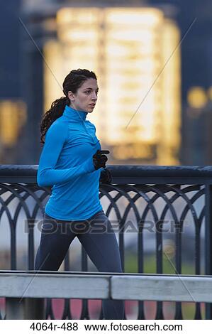 Woman jogging View Large Photo Image Stock Photo - Woman jogging. Fotosearch