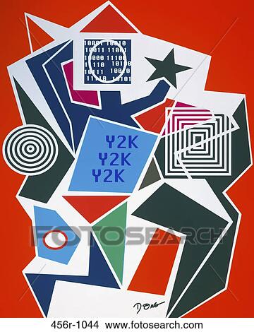 Y2K Red 1999 Diana Ong (b. 1940 Chinese-American) Computer graphics View Large Photo Image Picture - Y2K Red 1999 Diana Ong (b. 1940 Chinese-American) Computer graphics. Fotosearch