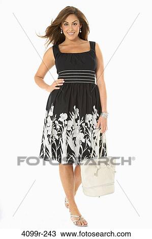 Stock Image - Young woman smiling. Fotosearch