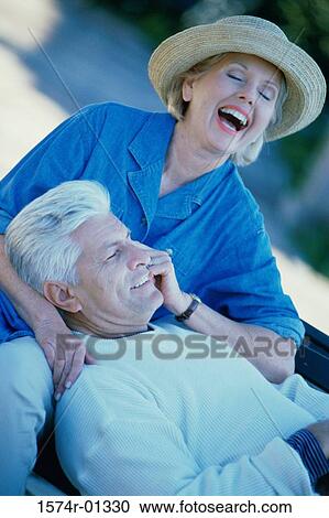 Senior couple laughing View Large Photo Image Stock Image - Senior couple laughing. Fotosearch