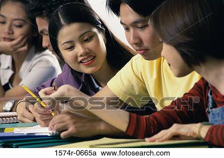 Teenage students in a class View Large Photo Image Stock Image - Teenage students in a class. Fotosearch