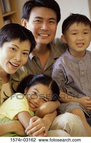 Portrait of parents with their son and daughter View Large Photo Image Stock Image - Portrait of parents with their son and daughter. Fotosearch