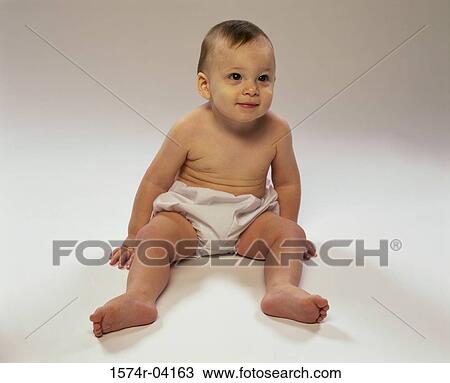 Baby boy sitting up in diapers View Large Photo Image Stock Image - Baby boy sitting up in diapers. Fotosearch