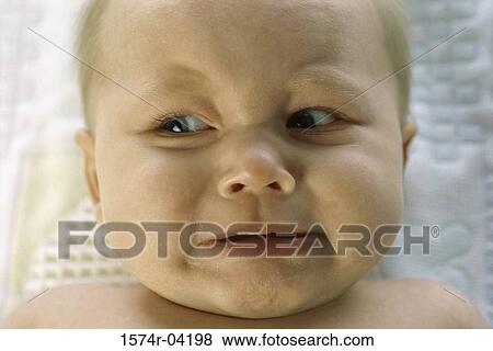 Stock Photo - Close-up of a baby boy crying. Fotosearch