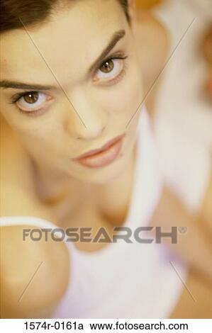 Portrait of a young woman View Large Photo Image Stock Image - Portrait of a young woman. Fotosearch