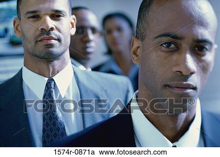Stock Image - Portrait of a group of business executives. Fotosearch