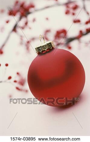 Stock Photography - Close-up of a Christmas ornament. Fotosearch