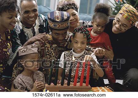 Family celebrating Kwanzaa View Large Photo Image Stock Image - Family celebrating Kwanzaa. Fotosearch