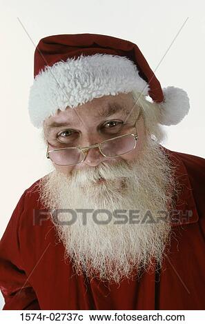 Stock Image - Portrait of Santa Claus. Fotosearch