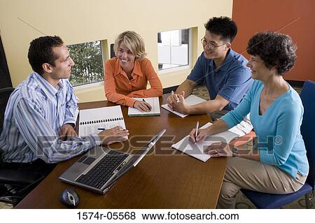 Group of business executives in a conference View Large Photo Image Stock Photo - Group of business executives in a conference. Fotosearch