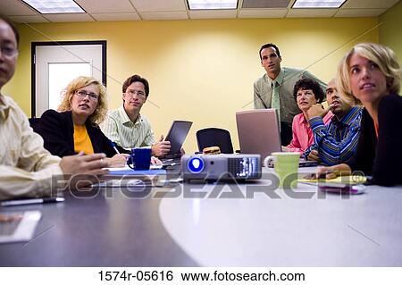 Group of business executives in a conference View Large Photo Image Stock Photograph - Group of business executives in a conference. Fotosearch
