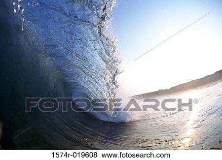 Stock Photo - Close-up of waves in the sea. Fotosearch