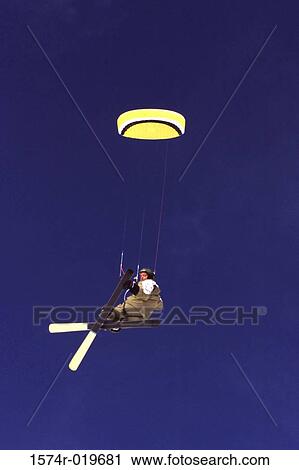 Kite Skiing View Large Photo Image Stock Image - Kite Skiing. Fotosearch