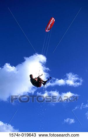 Kitesurfing View Large Photo Image Stock Image - Kitesurfing. Fotosearch
