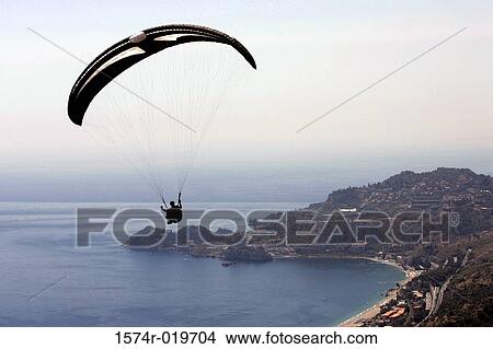 Paragliding View Large Photo Image Picture - Paragliding. Fotosearch