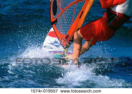Stock Photo - Windsurfing. Fotosearch