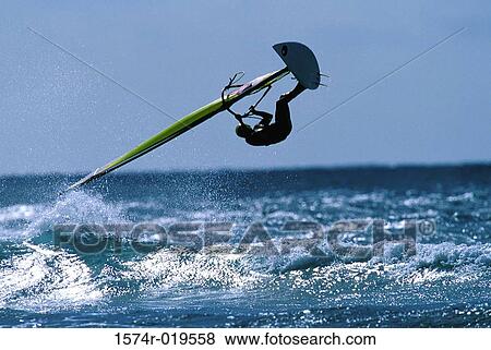 Windsurfing View Large Photo Image Stock Photo - Windsurfing. Fotosearch