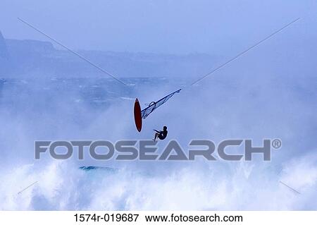 Windsurfing View Large Photo Image Stock Photo - Windsurfing. Fotosearch
