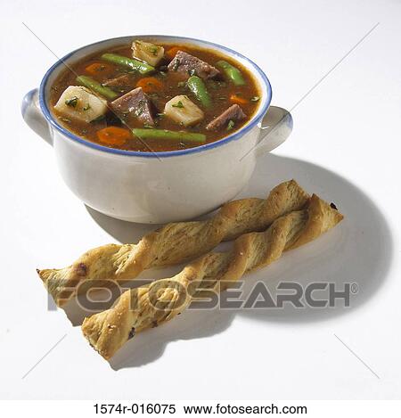 Stock Photography - Beef and Vegetables Soup. Fotosearch
