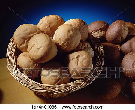 Bread buns in a basket View Large Photo Image Stock Image - Bread buns in a basket. Fotosearch