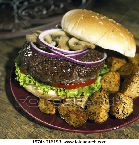 Stock Image - Buffalo Burger. Fotosearch