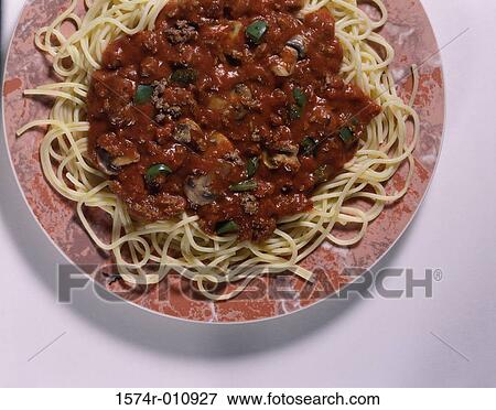 High angle view of spaghetti and marinara View Large Photo Image Stock Photo - High angle view of spaghetti and marinara. Fotosearch