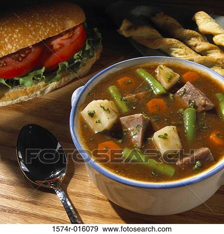 Soup in a bowl View Large Photo Image Stock Photo - Soup in a bowl. Fotosearch