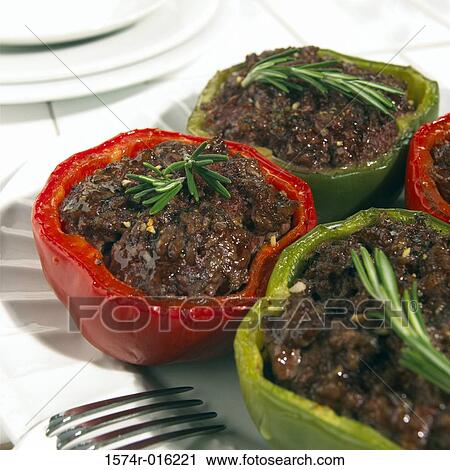 Veal Stuffed Peppers View Large Photo Image Stock Image - Veal Stuffed Peppers. Fotosearch