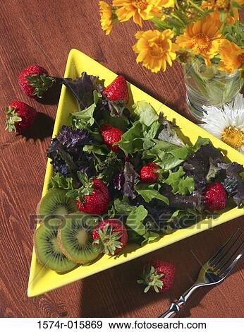 Stock Photo - Close-up of a salad on a plate. Fotosearch