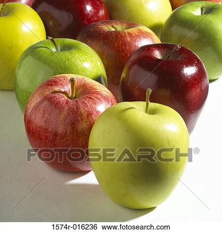 Close-up of apples View Large Photo Image Stock Photograph - Close-up of apples. Fotosearch