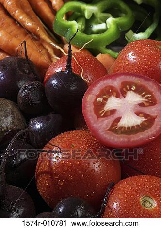 Close-up of assorted fresh vegetables View Large Photo Image Stock Image - Close-up of assorted fresh vegetables. Fotosearch
